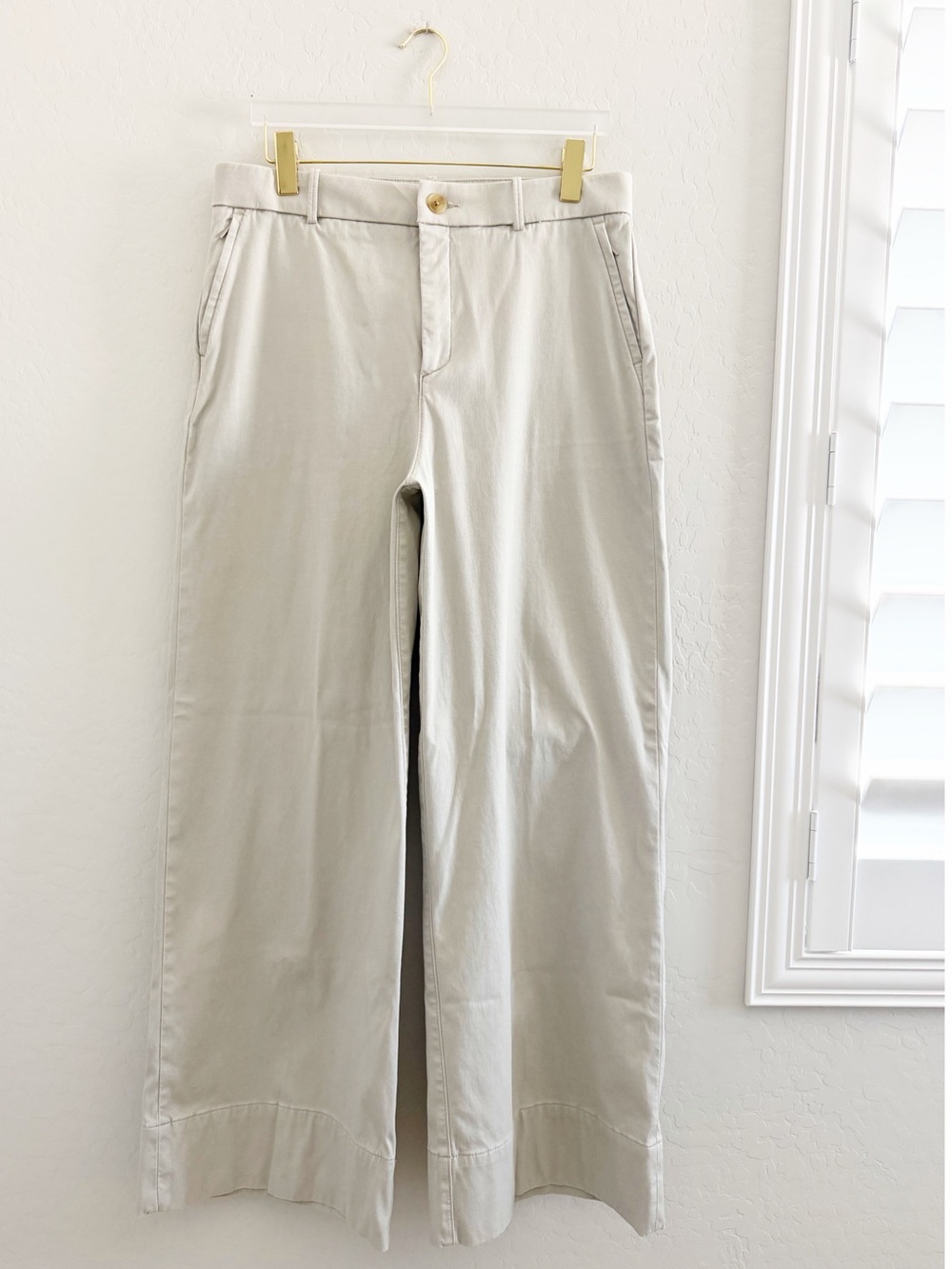 SPANX Supersmooth Stretch Twill Wide Leg Pant In Bone Size XL TALL - Picture 7 of 13